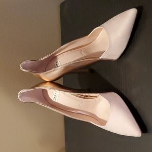 Zara Trafaluc Blush Bronze Stiletto Heels